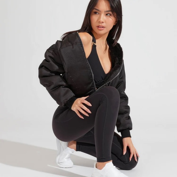 BuffBunny Black Bomber Jacket - Picture 1 of 9